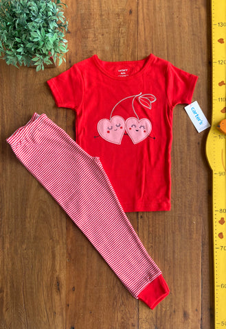 Pijama Infantil Carter's Coração Novo com Etiquetas  TAM 4 Anos 72,90