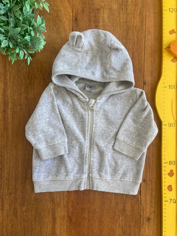 Casaco Hering Baby Plush Cinza TAM P