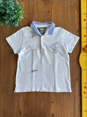 Blusa Polo Chicco Branca TAM 8 Anos