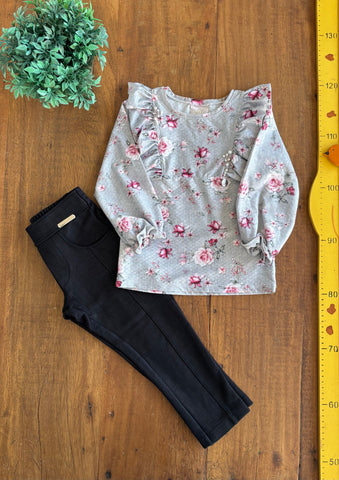 Conjunto Infantil Kiki Xodó Calça Blusa TAM 3 Anos