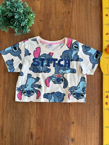 Camiseta Cropped Stitch TAM 11 a 12 Anos