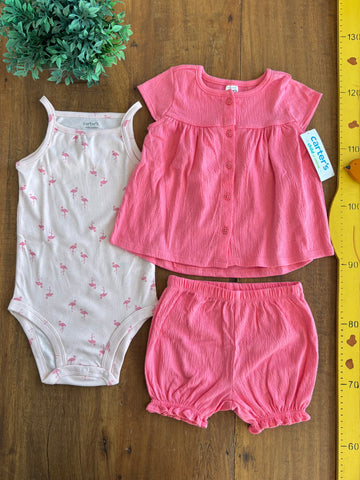 Conjunto Infantil Carter's Body e Blusa Novo TAM 24 Meses
