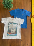 Kit 2 Camisetas Tigor t Tigre Azul Royal e Kombi Alô Bebê TAM 2 Anos