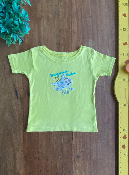 Camiseta Carter´s Astronauta Amarela TAM 2 Anos