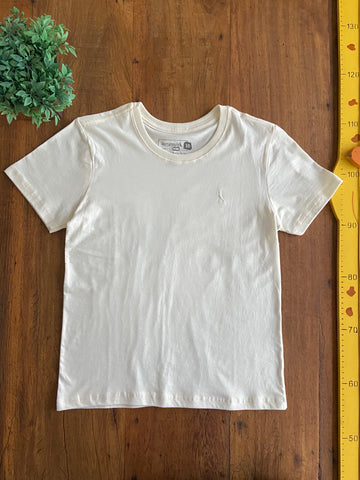 Camiseta Off White Reserva Mini Novo com Etiquetas   TAM 10 Anos