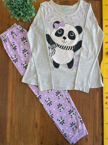 Pijama Kyly Panda Lilás TAM 14 Anos