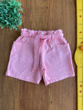 Shorts Kids Denim Girl Infantil Sarja Cintura Alta Rosa TAM 11-12 Anos  (146 cm)