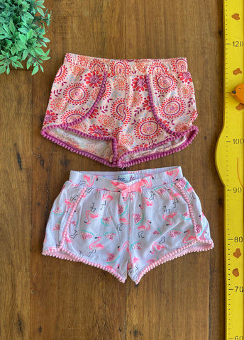 Kit 2 Shorts Free Style Flamingo TAM 4 Anos 26,90