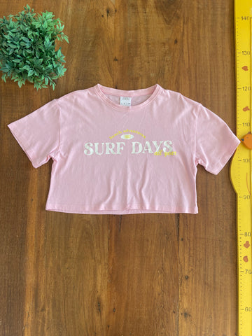 Camiseta Zara Cropped Rosa TAM 9 Anos 134 cm