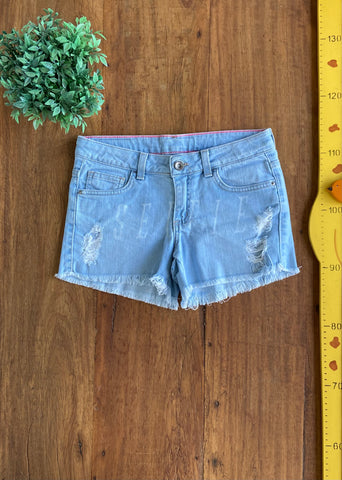 Shorts Zara Girls Infantil Jeans Ajuste Interno TAM 9 - 10 Anos