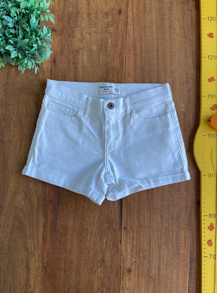 Shorts Infantil Abercrombie Kids Midi Short Branco TAM 11/12 Anos