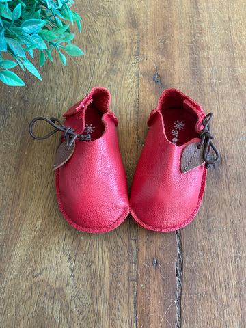 Sapato Vermelho Couro Green Como Novo | TAM 17