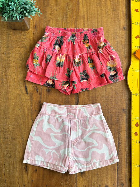 Kit Shorts Infantil Fakini e Alakazoo TAM 6 Anos