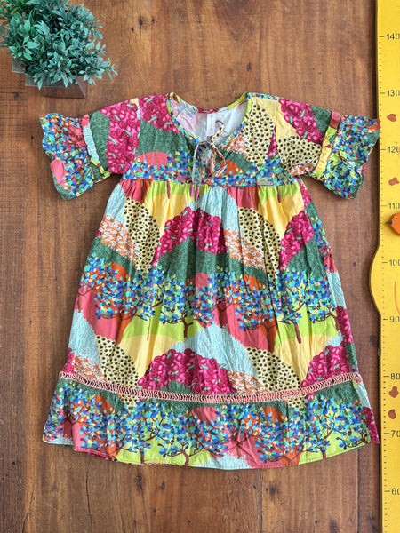 Vestido Infantil Precoce Estampado TAM 8 Anos