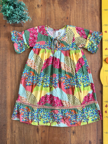 Vestido Infantil Precoce Estampado TAM 8 Anos