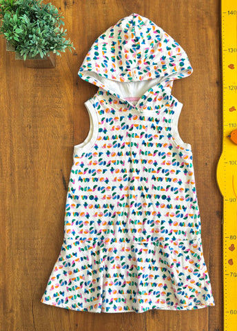 Vestido Infantil Tommy Hilfiger com Capuz – Estampa Colorida TAM 4-5 Anos