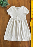 Vestido Evasê em Malha Texturizada Infantil TAM 8 Anos