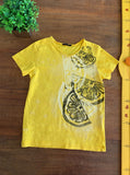 Camiseta Estampada Amarela Sisley TAM 8-9 Anos