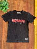 Camiseta Infantil Preta Kings TAM 12 Anos
