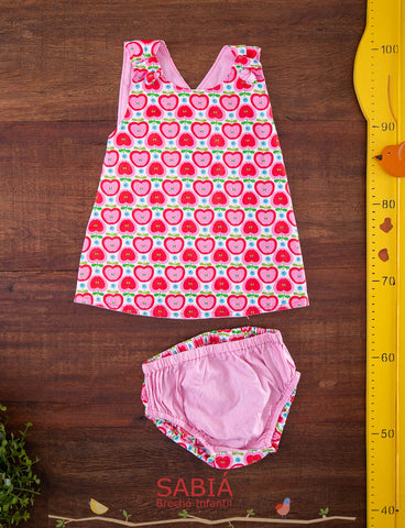 Vestido Maça TAM 3 Meses