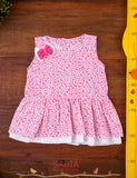 Vestido Infantil Rosa Barrado | Usado TAM 4 Anos