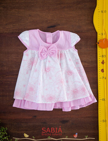 Vestido Bebe Rosa Floral TAM M