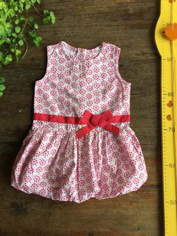 Vestido Florido Vermelho EPK | Usado| Bebe TAM 24 Meses