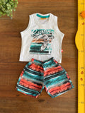 Conjunto Regata e Shorts Estampado Rolú TAM P