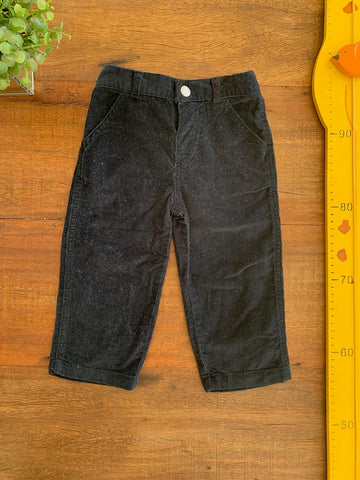 Calça Veludo Cotelê  Azul Carter's TAM 18 Meses