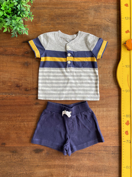 Conjunto Shorts e Camiseta Carter's TAM 3 Meses