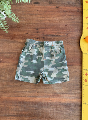 Bermuda Verde  Camuflada Little Rebel TAM 18 Meses