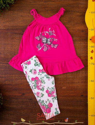 Conjunto Regatinha e Bermuda TAM 2 Anos