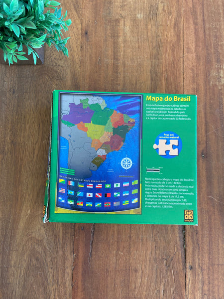 Puzzle Quebra cabeça Mapa do Brasil 250 peças – Grow
