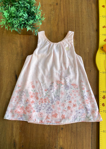 Vestido Bebe Rosa Acetinado Milon | Usado TAM 2 Anos