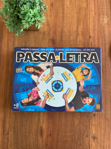 Jogo Passa Letra Tabuleiro Board Game Grow