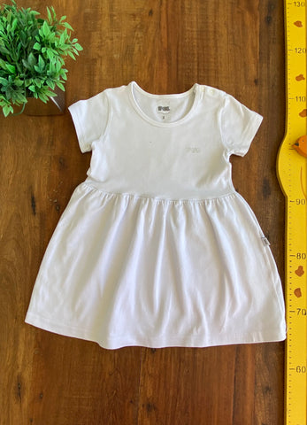 Vestido Branco PUC | Usado| Bebe TAM 2 Anos