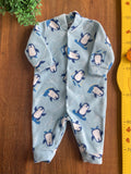 Macacão Fleece Pinguim Dedeka TAM 3 a 6 Meses