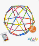 Quebra-cabeça Edulig Puzzle 3D Bola 10 - 90 peças e conexões - 6 cores - Edulig