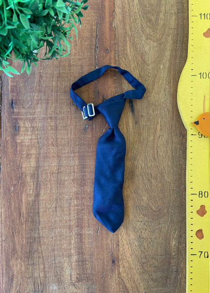 Gravata Azul Risca de Giz 22 cm 2/3 Anos