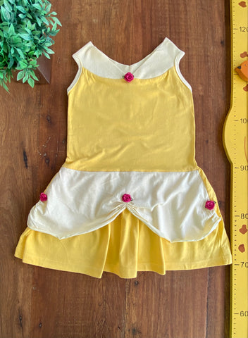 Vestido Amarelo Malha Levinho | Usado TAM 2 Anos